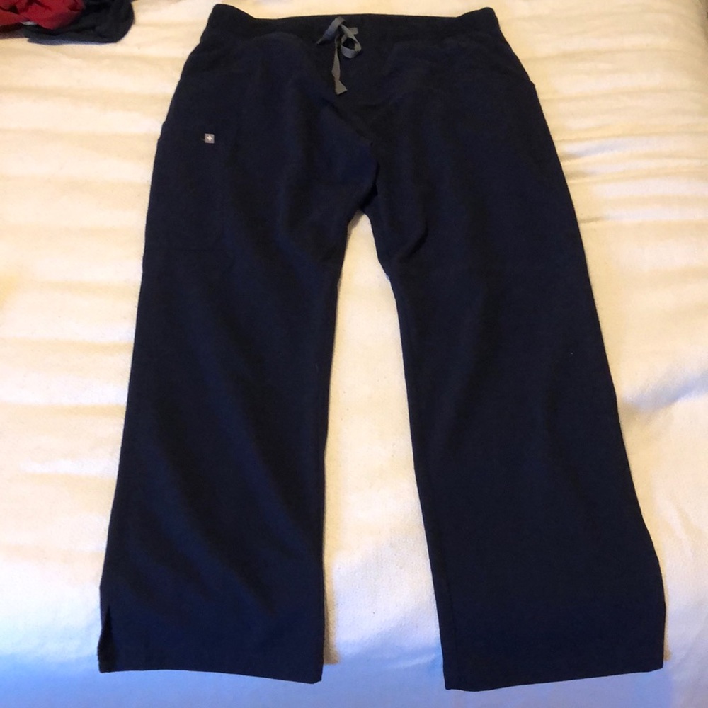 Womens figs navy kade scrub pant